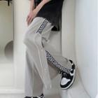 Check Print Sweatpants