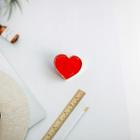 Heart Brooch 1 Pcs - Heart - Red - One Size