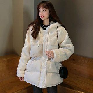 Padded Hooded Coat White - One Size