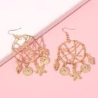 Alloy Starfish & Shell Fringed Earring 1 Pair - Gold - One Size