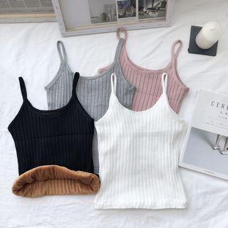Fleece-lined Knitted Camisole Top