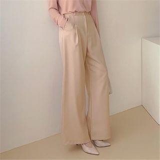 Zip-fly Wide-leg Pants