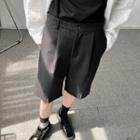 Slit-front Plain Shorts