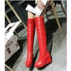 Padded Wedge Snow Knee-high Boots