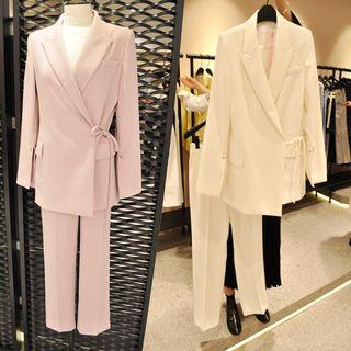 Set: Wrap Blazer + Dress Pants