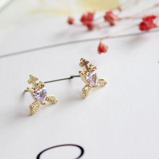 Wings Rhinestone Earring