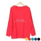 Round-neck Dolman-sleeve Top