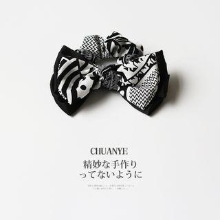 Print Fabric Bow Hair Clip / Hair Tie (various Designs)