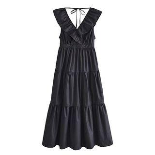 Sleeveless Ruffle Midi Sundress
