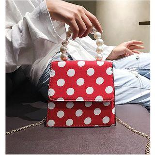 Dotted Chain Strap Crossbody Bag