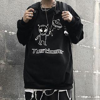 Alien Print Sweatshirt
