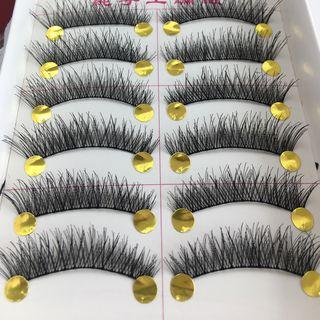 False Eyelashes (10 Pairs) #004 As Shown In Figure - One Size