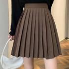 Set:high-waist Mini Skirt / Midi Skirt