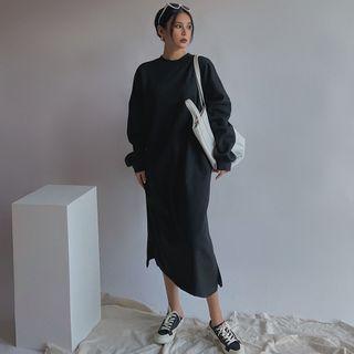 Brushed Loose-fit Pullover Dress