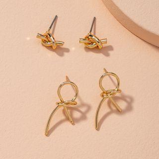 Knot Alloy Earring