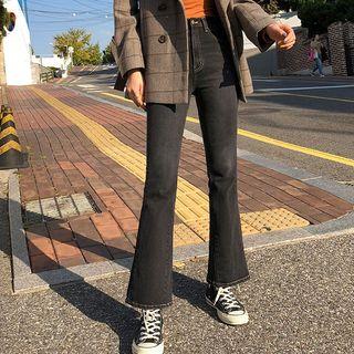 Stitch-trim Boot-cut Jeans