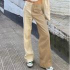 Two Tone High Waist Pants