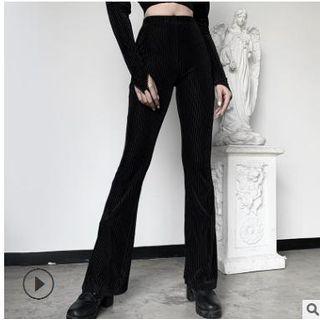 Bell Bottom Ribbed Pants