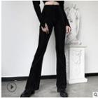 Bell Bottom Ribbed Pants