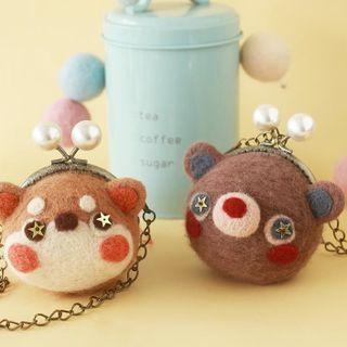 Animal Coin Purse Diy Needle Felting Kit
