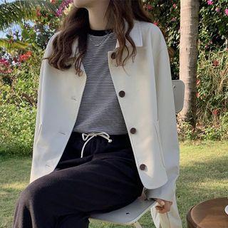Collar Single-breasted Jacket