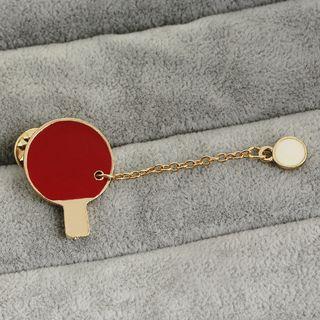 Table Tennis Brooch