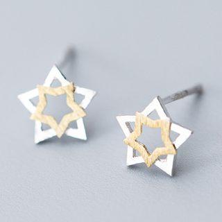 Star Earring 925 Sterling Silver - Earring - One Size