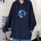 Long-sleeve Printed Oversize Hoodie