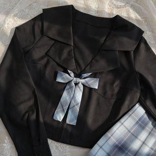 Long-sleeve Crop Shirt (various Designs)