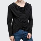 Ruched Long-sleeve T-shirt