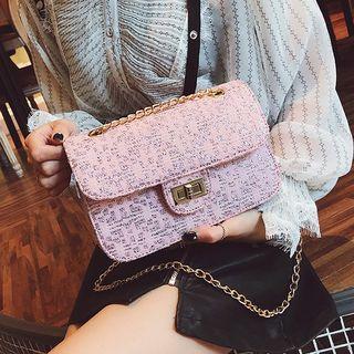Melange Buckled Shoulder Bag