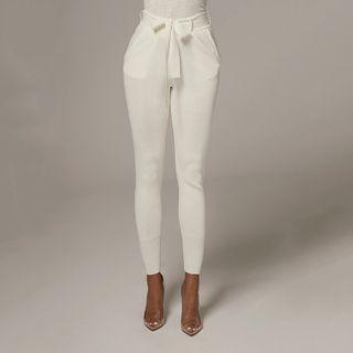 Tie-waist Leggings