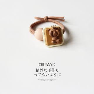 Bear Square Hair Tie