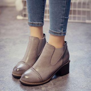 Chunky-heel Shoe Boots