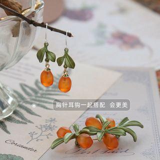 Orange Brooch / Earring