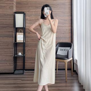 Sleeveless Twisted Plain Dress