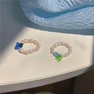 Cherry / Leaf Freshwater Pearl Ring