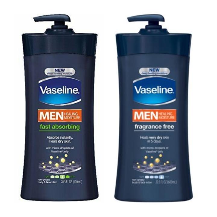 Vaseline - Men Healing Moisture Body & Face Lotion 600ml - 2 Types