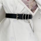 Chain Buckle Belt Black - One Size