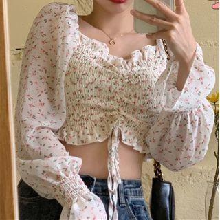 Floral Crop Blouse