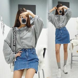 Drop-shoulder Lightweight Cardigan