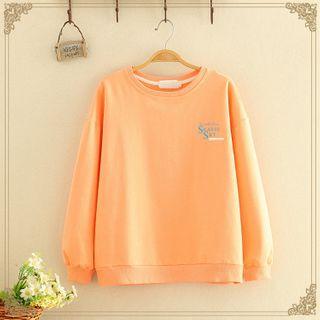 Round-neck Letter Printed Sweater
