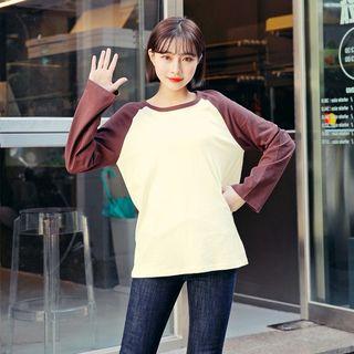 Reglan-sleeve Cotton T-shirt
