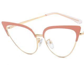 Vintage Cat Eye Metal Frame Blue Light Blocking Eyeglasses