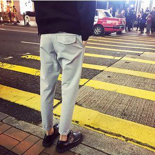 Ring Detail Straight-cut Pants