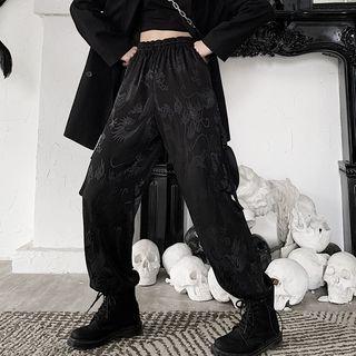 Printed Cargo Straight Fit Pants