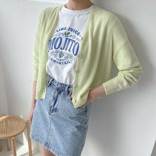 Pastel / Mono Loose-fit Cardigan