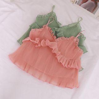 Frilled Crop Cami Top