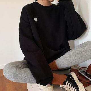 Sweetheart Embroidered Crewneck Pullover