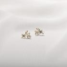 925 Sterling Silver Star Cuff Earring 1 Pair - As Shown In Figure - One Size